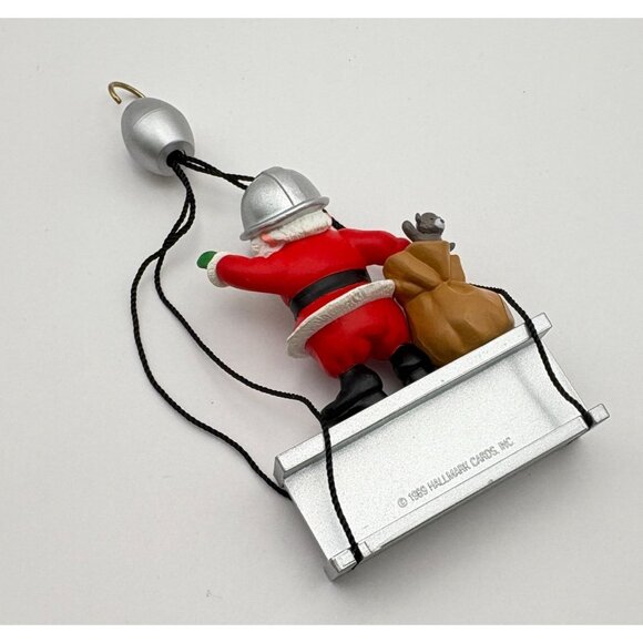 Hallmark Keepsake Santa Claus Construction Christmas Ornament Hard Hat Tool Bag - Picture 6 of 6